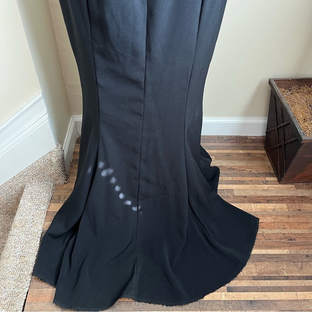 Sugarplum Vintage Rope Neck Sequin Bodice Mermaid Formal Gown Black Sz M - Picture 14 of 16